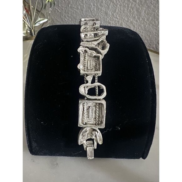 Vintage TOFA Doctor Nursing Bracelet Slide Charms Silvertone 1995 7.5” - Picture 7 of 7